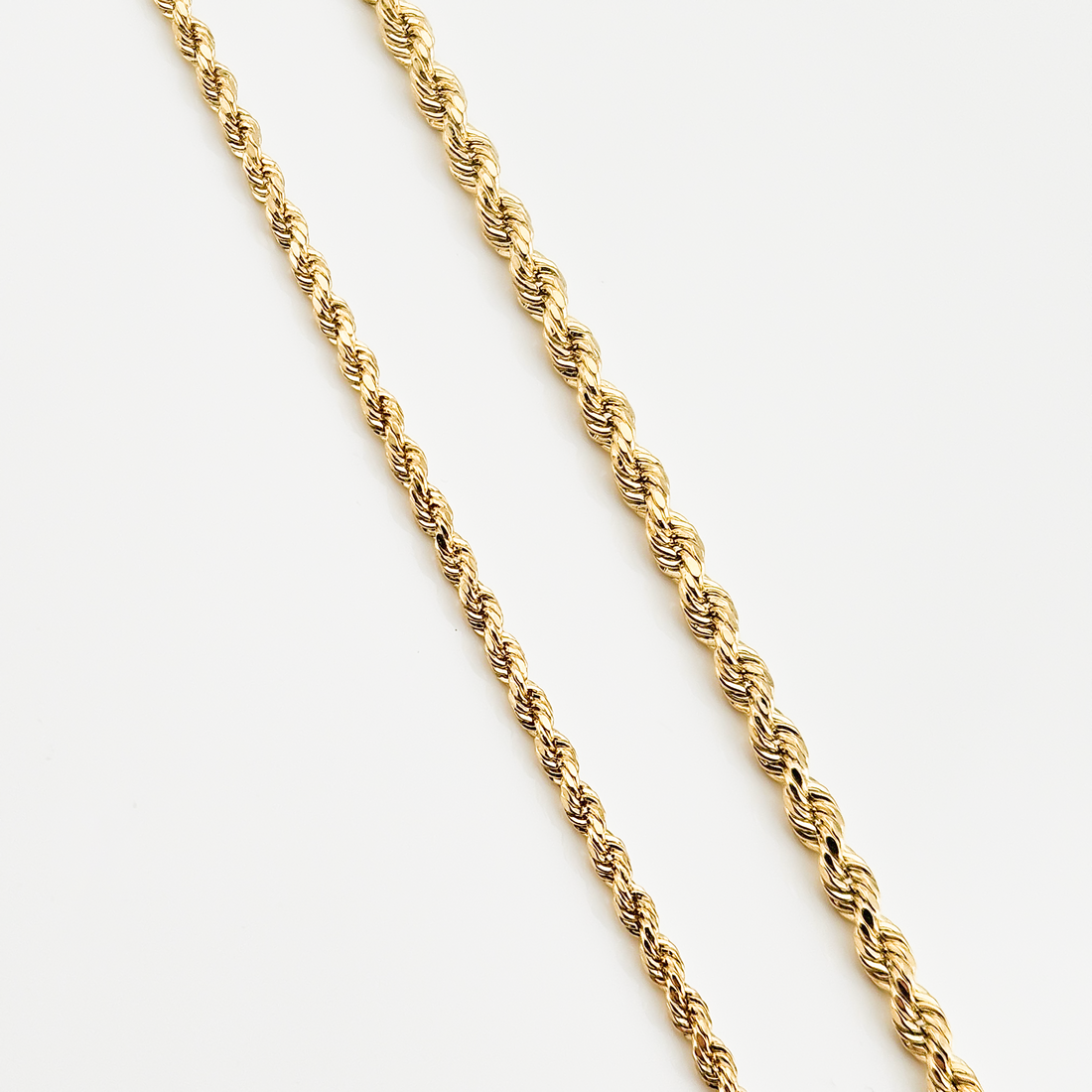 10K Real Solid Gold Rope Chain