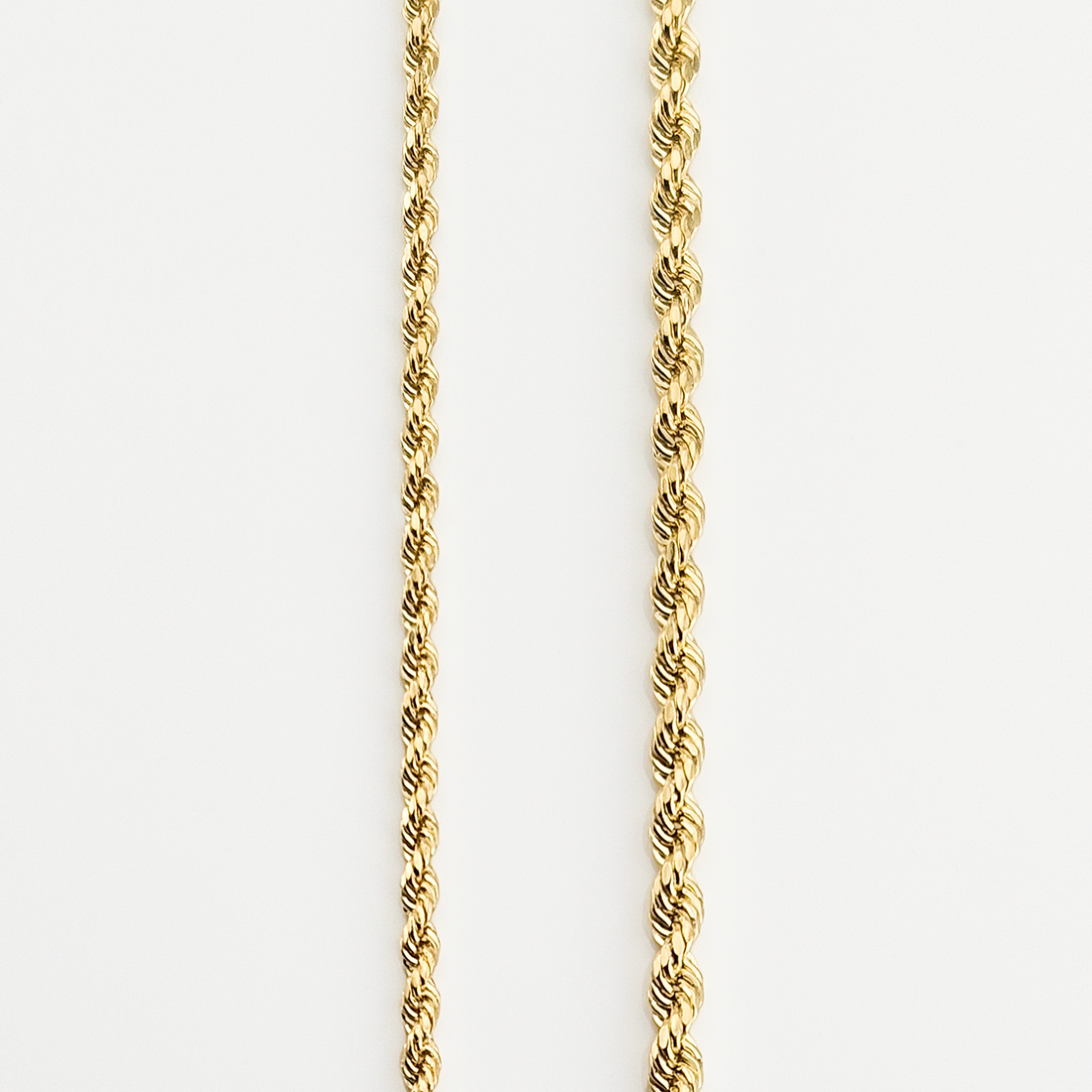 10K Real Solid Gold Rope Chain