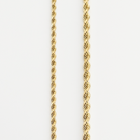 10K Real Solid Gold Rope Chain