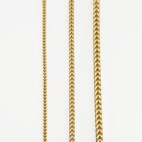 14K Real Solid Gold Franco Chain