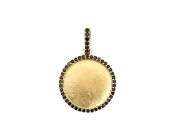 Round Gold Picture Pendant