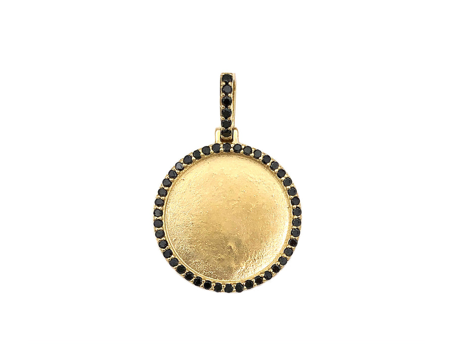 Round Gold Picture Pendant