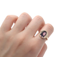 Photo Ring | Simple Round Design • 10K, 14K, 18K, Silver & Color Options