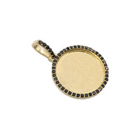 Round Gold Picture Pendant